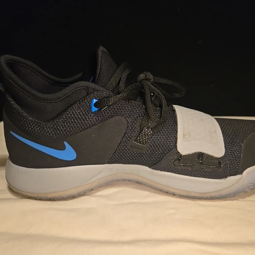 Nike PG 2.5 Photo Blue Black Gray Men's Basketball‎ shoes size 9.5 RARE